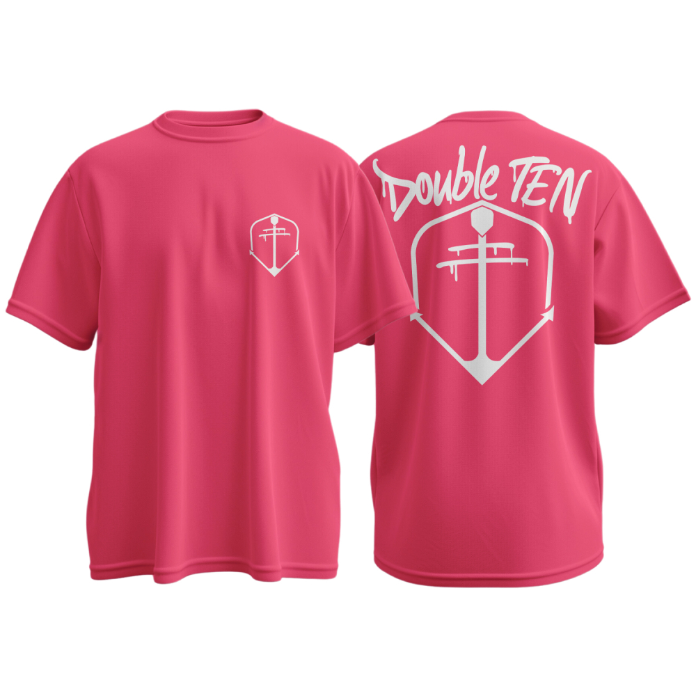 DOUBLE TEN ANKER BASESHIRT  POWDERBLUE PINK